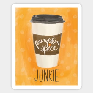 Pumpkin Spice Junkie Sticker